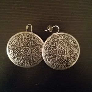 Silver earrings